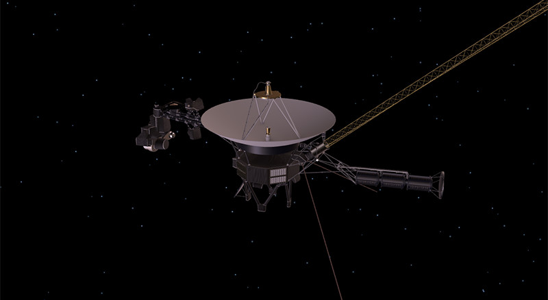 The Voyager Spacecraft Model.