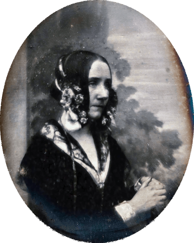 Daguerreotype by Antoine Claudet (c. 1843). One of only two known photographs.