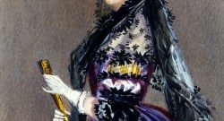Watercolour portrait of Ada King, Countess of Lovelace, circa 1840, possibly by Alfred Edward Chalon
