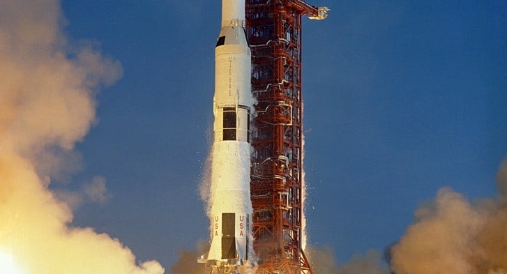 Apollo 11 Launch Aboard the Saturn V Rocket / NASA