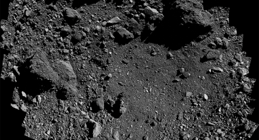 Nightingale Site on Asteroid Bennu for soil collection