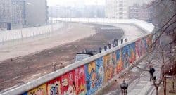 This image of the Berlin Wall was taken in 1986 by Thierry Noir at Bethaniendamm in Berlin-Kreuzberg.