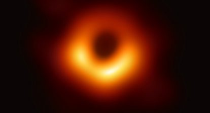 Image of a black hole at the centre of galaxy M87 and its event horizon, taken by the Event Horizon telescope in 2019. Photograph: Event Horizon Telescope Collaboration/EPA