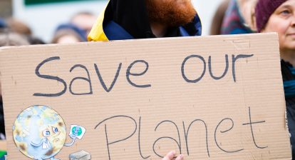 Protestor holding up a "save our planet" sign. Photo by Markus Spiske from Pexels - 360onhistory.com