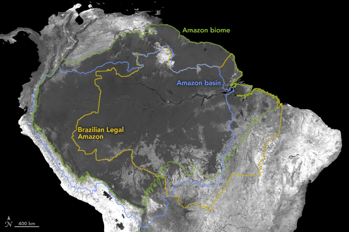 Amazon Forest Basin Boundaries
