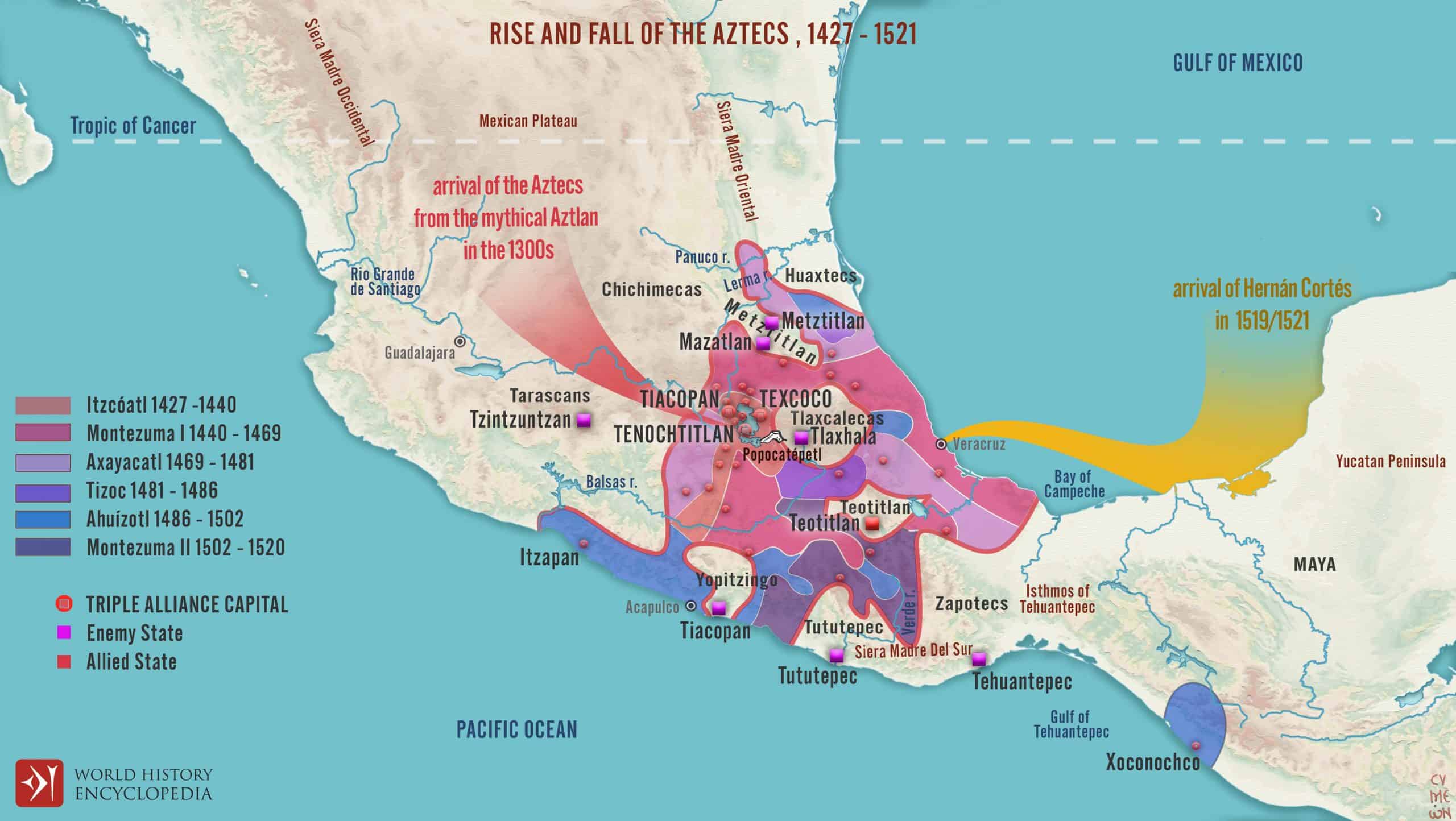 Imperio Azteca Aztec Empire Old Maps Historical Maps | My XXX Hot Girl