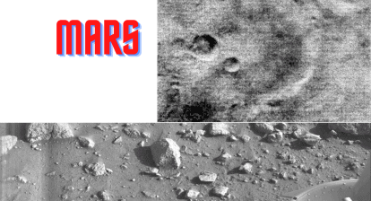Collage of First Ever Images of Mars