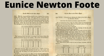 Eunice Newton Foote's paper on CO2