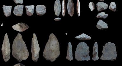 Stone tools at Singi Talav site in Thar Desert Rajasthan, India. Acheulian stone tool culture. 360onhistory.com