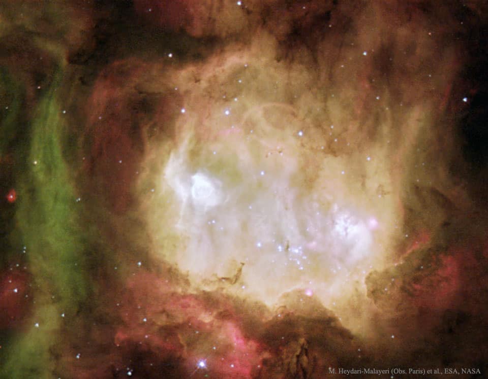 NGC2080 Ghost Head Nebula. Credit: Mohammad Heydari Malayeri Observatoire de Paris et al /ESA/ NASA. Posted by 360onhistory.com