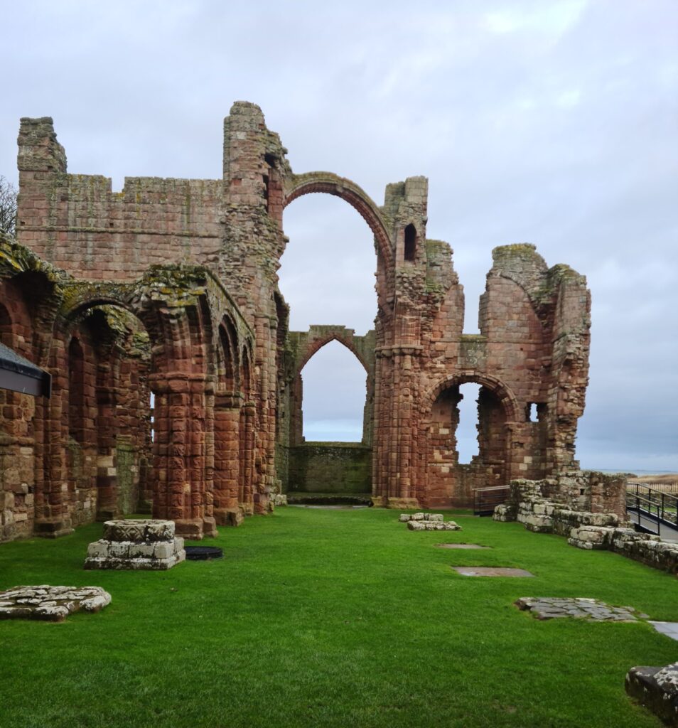 Ruins of Priory at Holy Island Lindisfarne by 360onhistory.com