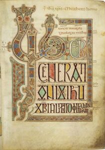 Lindisfarne Gospel Folio 27