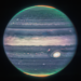Powerful winds, auroras and the Great Red Spot on lower right on Jupiter by captured the James Webb Space Telescope's NIRCam NASA ESA CSA Jupiter ERS Team Processing Judy Schmidt