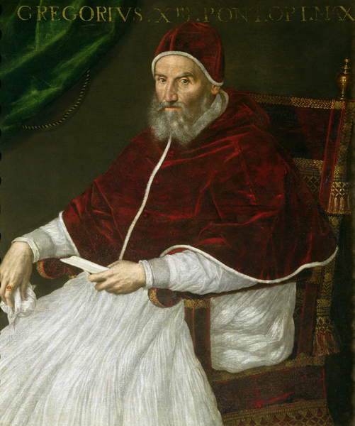 Pope Gregory III portrait by Lavinia Fontana 16C