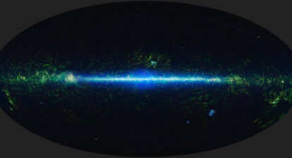 This mosaic is composed of images covering the entire sky, taken by the Wide-field Infrared Survey Explorer (WISE) as part of WISE’s 2012 All-Sky Data Release. By observing the entire sky, WISE can search for faint objects, like distant galaxies, or survey groups of cosmic objects. Credits: NASA/JPL-Caltech/UCLA