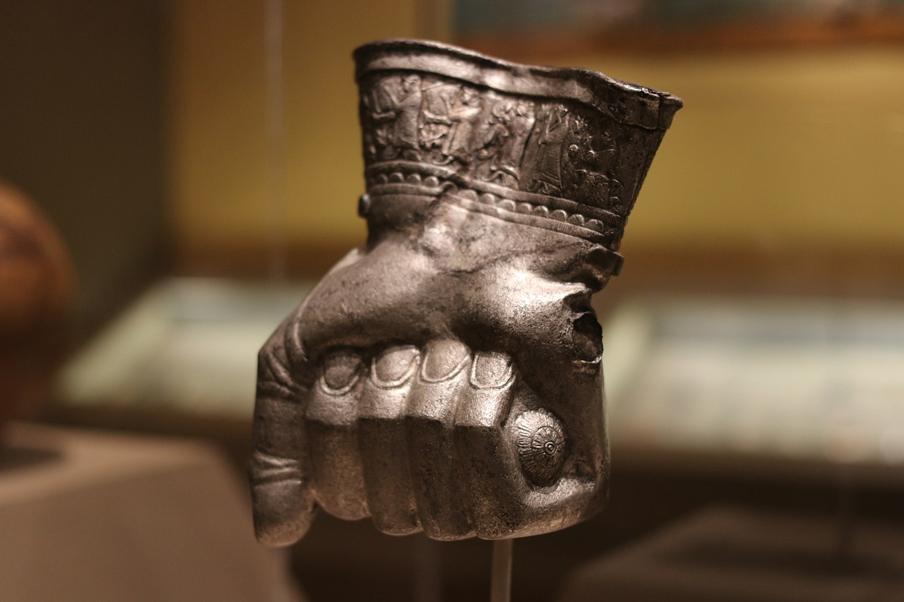 Hittite drinking cup in the shape of a fist, 1400–1380 BC, Museum of Fine Arts, Boston