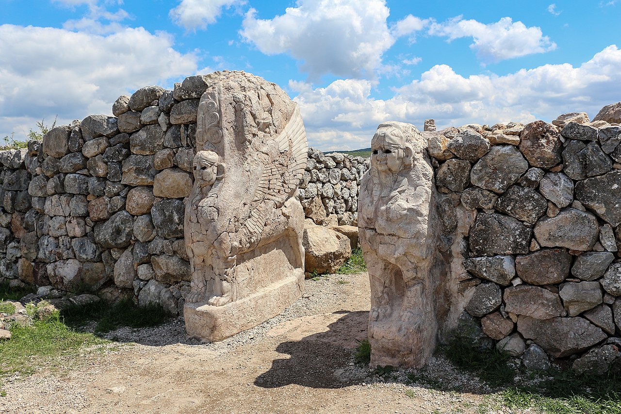 Sphinx gate entrance of city of Hattusa
