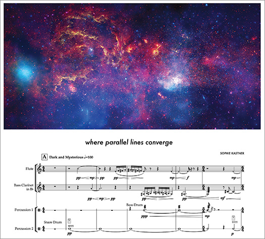 Sheet Music: Where Parallel Lines Converge Full score and sheet music for individual instruments is available at: https://chandra.si.edu/sound/symphony.html (Composition: NASA/CXC/SAO/Sophie Kastner)