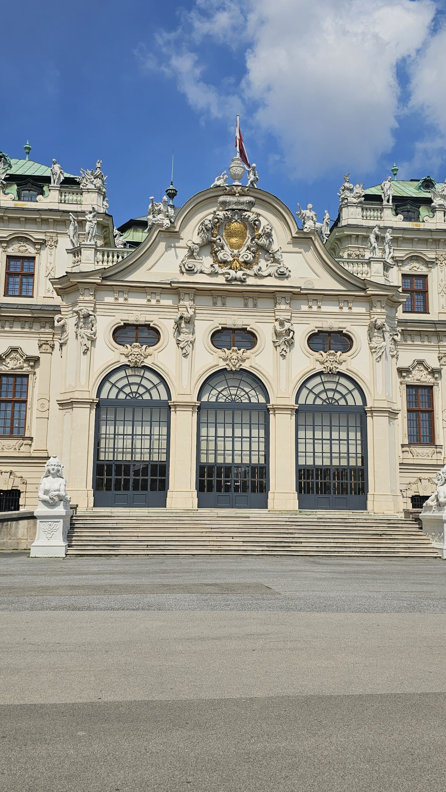Front facade of Upper Belvedere Palace.