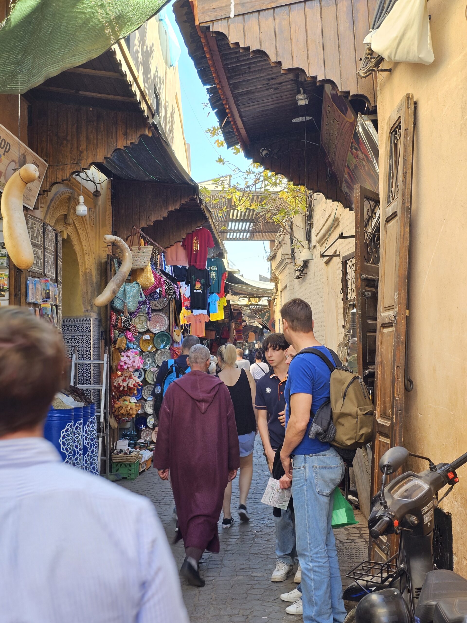 A small side street, one of many in Jemaa El Fnaa, Marrakesh. Image by 360onhistory.com